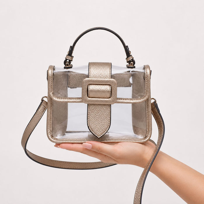 Toni Clear Flapover Bag-Accessories-Uniquities