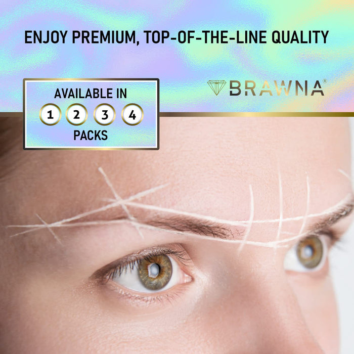 White Pre-Inked String for Eyebrow and Lip Mapping - 2 Pck