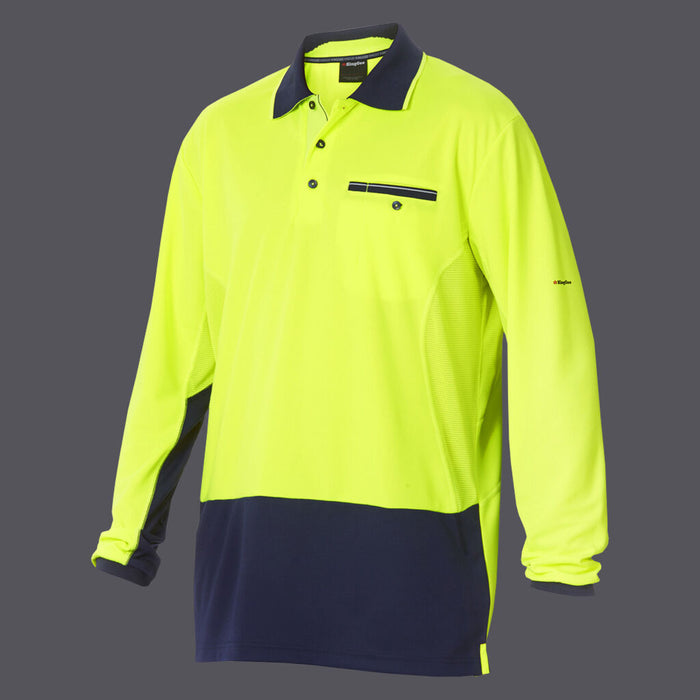 Workcool Spliced L/S Polo