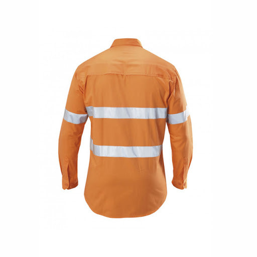 Yakka Koolgear Hi-visibility Cotton Twill Ventilated Shirt with Tape Long Sleeve 07996