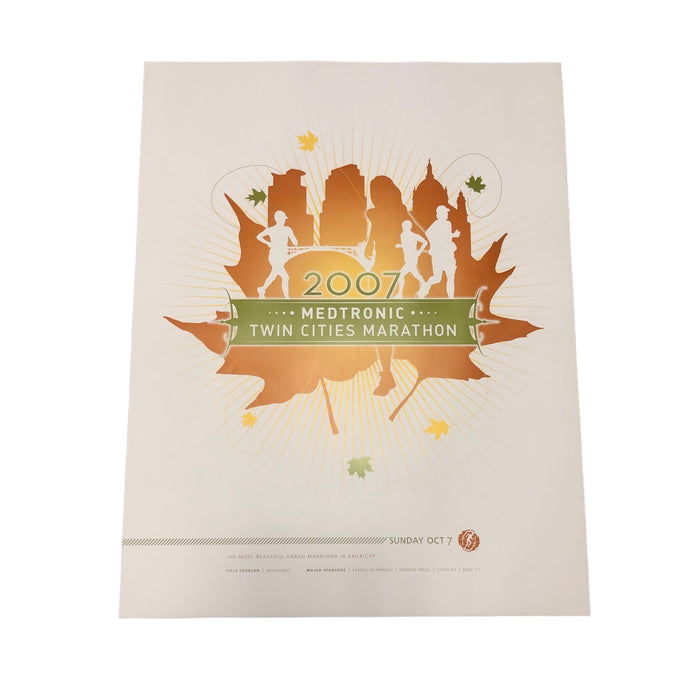 2007 Medtronic Twin Cities Marathon Poster