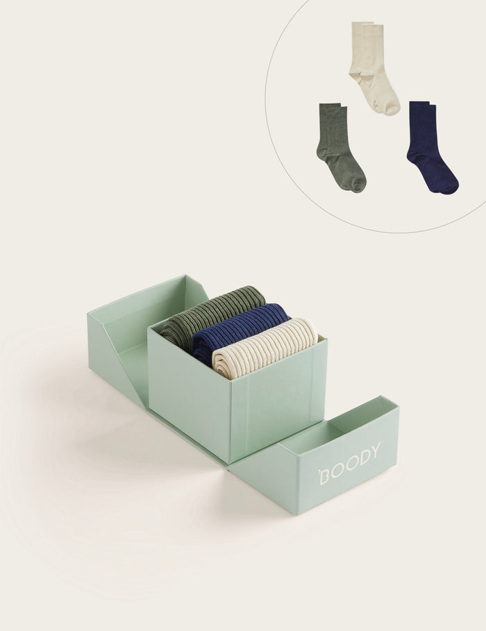 G_FY25H_MOSS, NAVY, OATMEAL_3-Pack Giftbox - Ribbed Crew Socks_1_V2.jpg