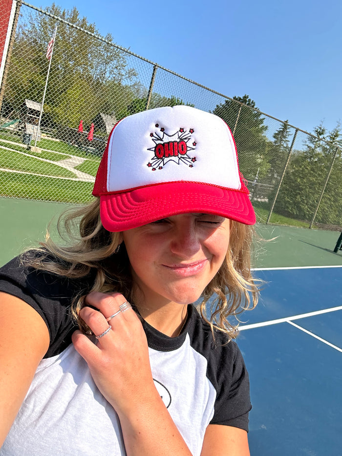 Ohio Burst Trucker Hat