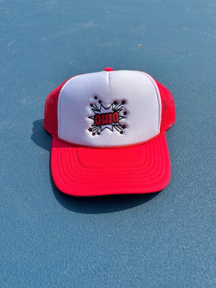 Ohio Burst Trucker Hat