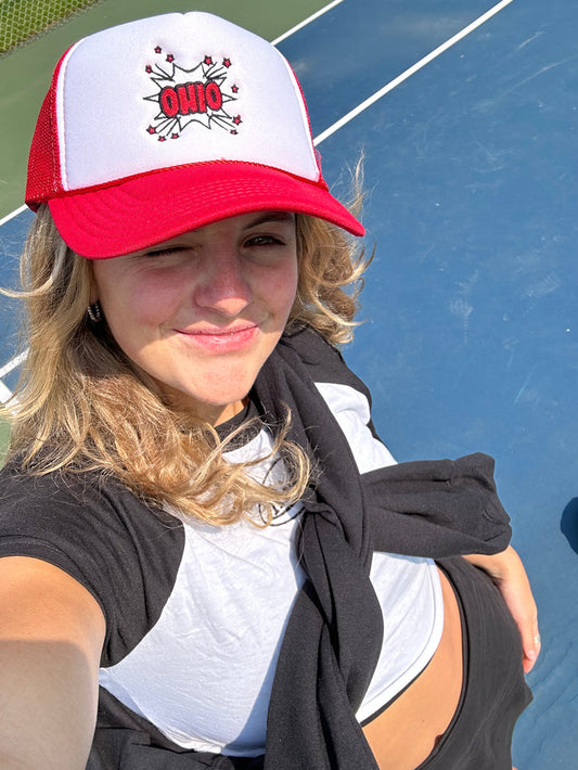 Ohio Burst Trucker Hat