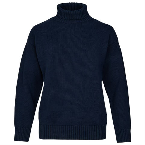Mens 100% Cotton Fisherman's Jumper | Navy