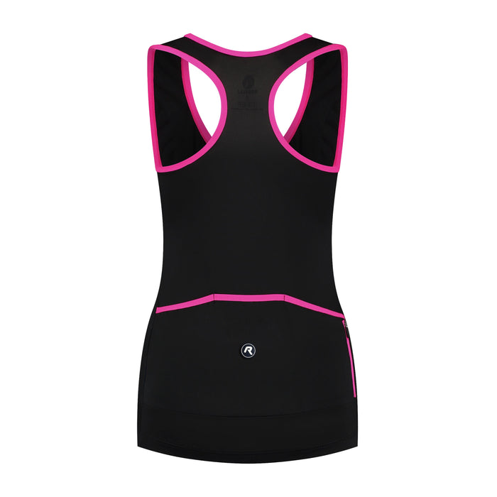 Rogelli Abbey fietsshirt dames roze korte mouw achterkant.