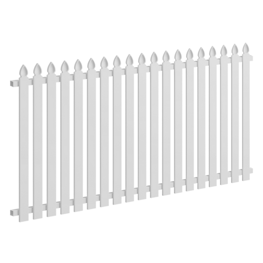 Oxworks Colonial Picket Panel - Aluminium - 2035 x 1200mm - Stonnington Speartop - Image 1