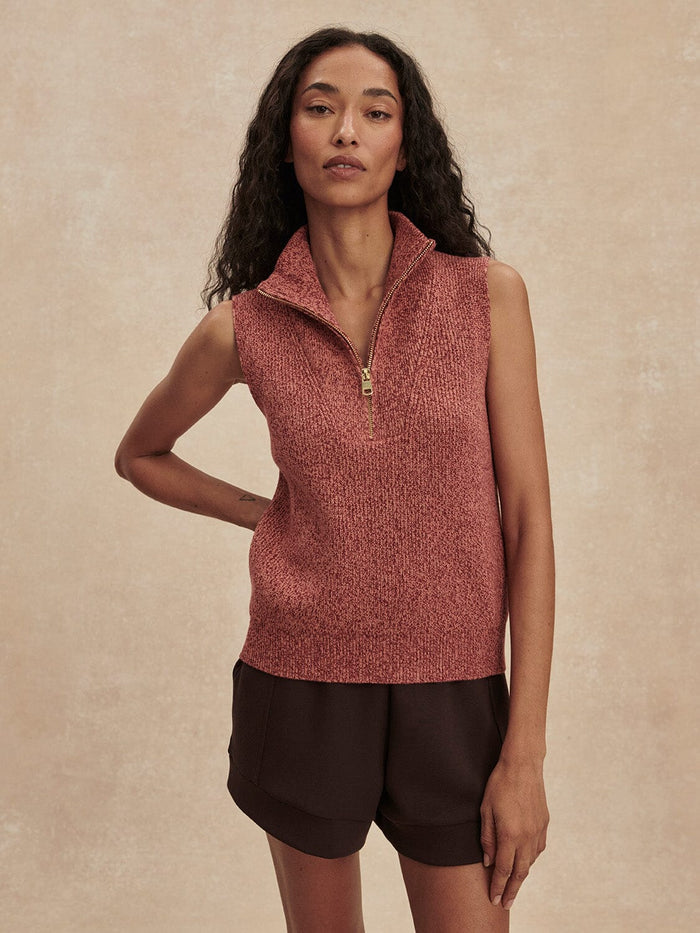 Amina Half Zip Knit-Lounge-Uniquities