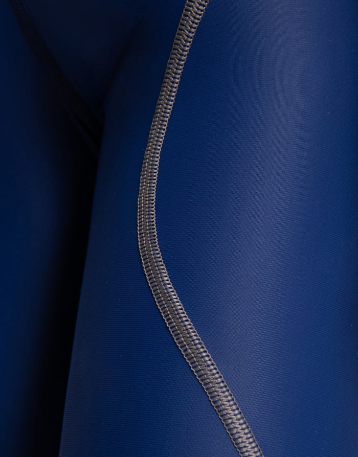 Navy Arena Boys Powerskin ST NEXT jammer with blue zippered wetsuit