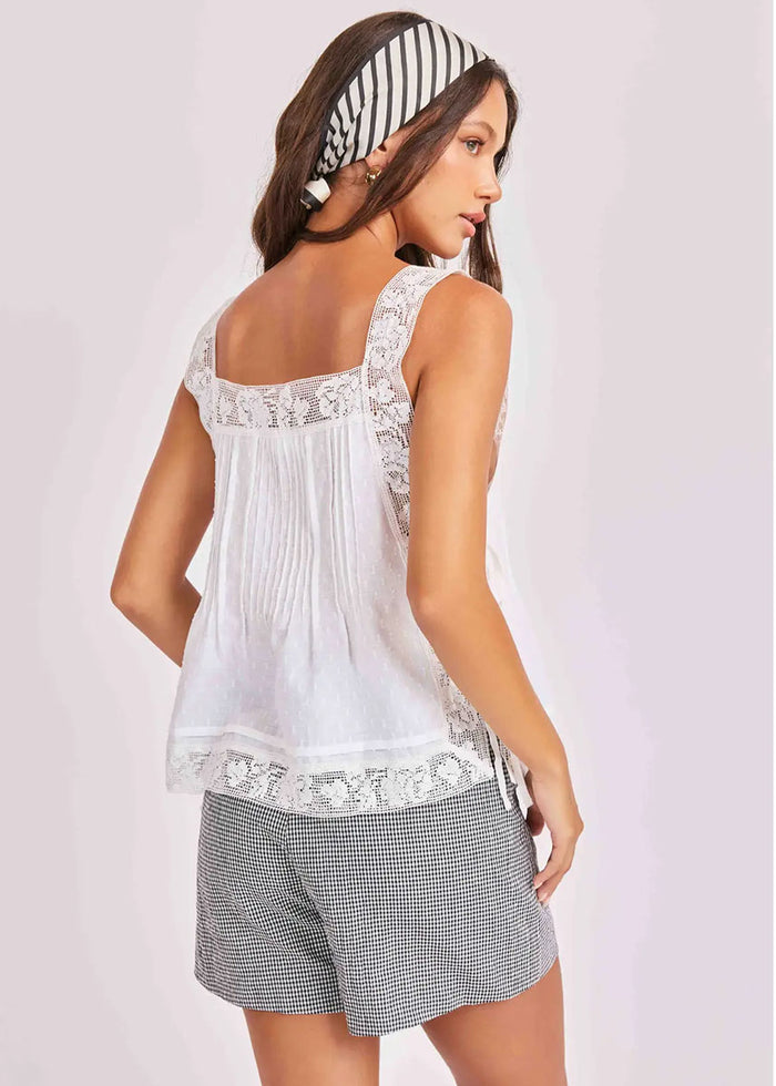 Ariel Apron Top - White