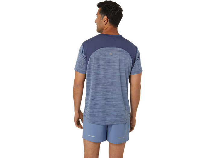 Asics Marathon Road Short Sleeve Top - Denim Blue/Thunder Blue (Men's Sizing)