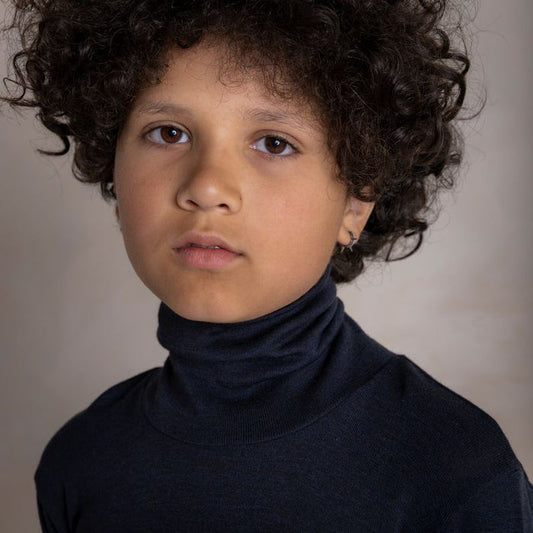Auk Kids Top - Merino Wool & Silk - Cosmos