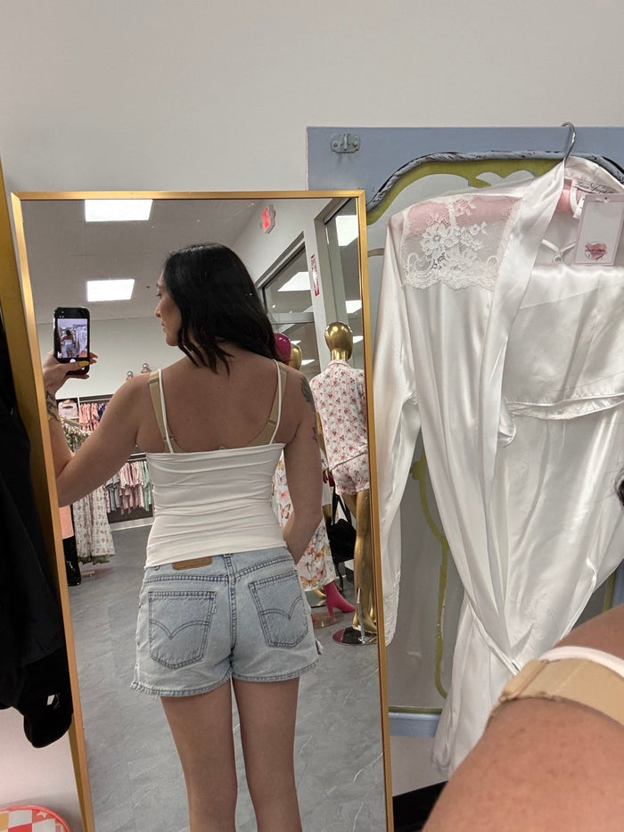 Basic Seamless Camisole - White - Intimate Whispers