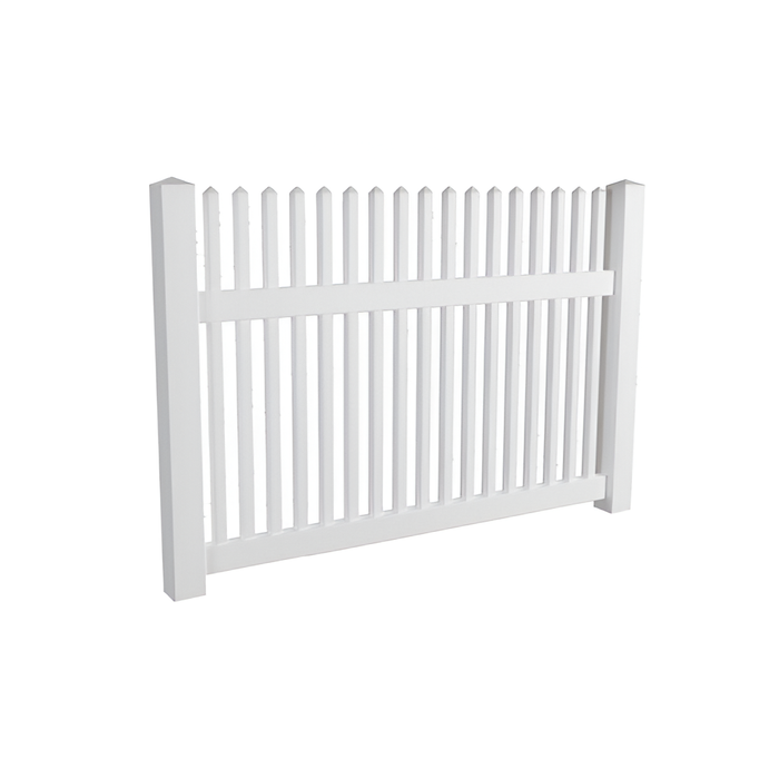 Oxworks Bayswater PVC Picket Gate - UV Stabilised PVC - 1800mm x 1200mm - - Image 1