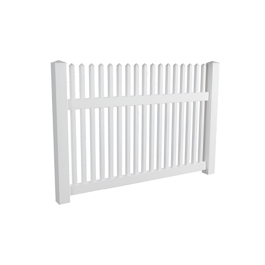 Oxworks Bayswater PVC Picket Gate - UV Stabilised PVC - 1800mm x 1200mm - - Image 1