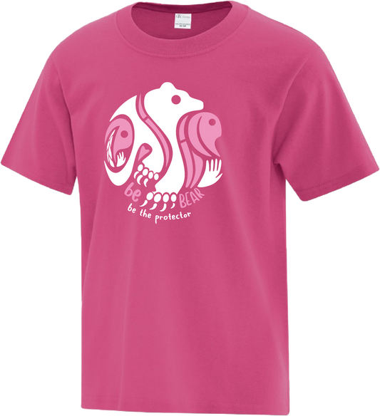 Be The Bear, Be the Protector - Pink Shirt Day 2024 Youth Tee