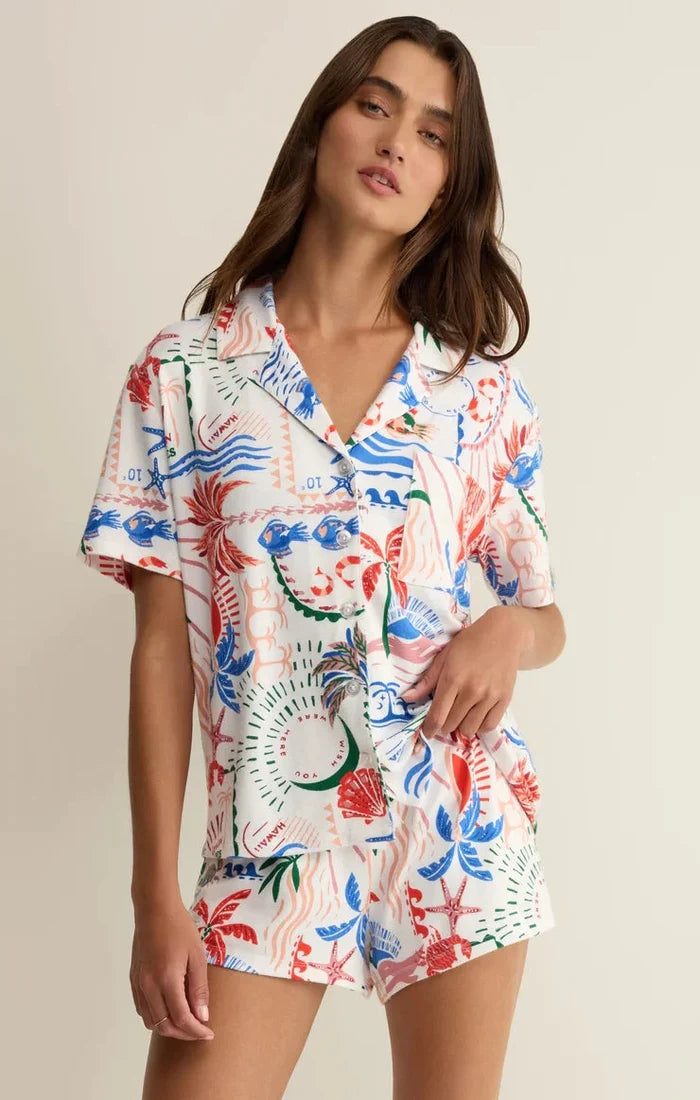 Beach Days Getaway Pj Top-Lounge-Uniquities