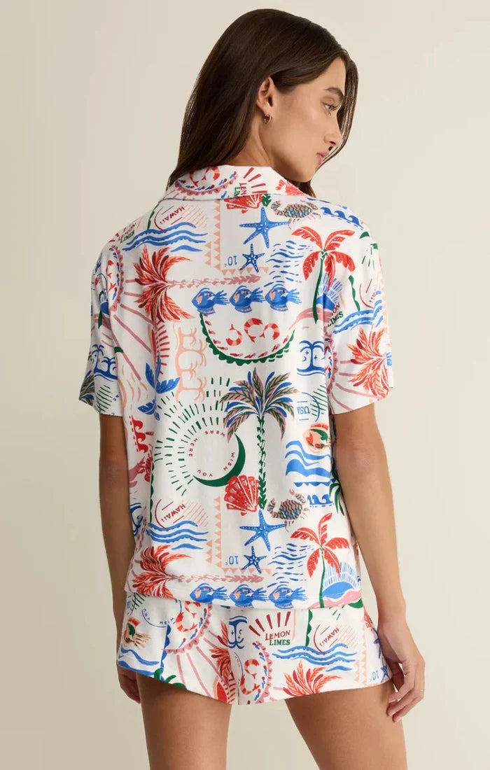 Beach Days Getaway Pj Top-Lounge-Uniquities
