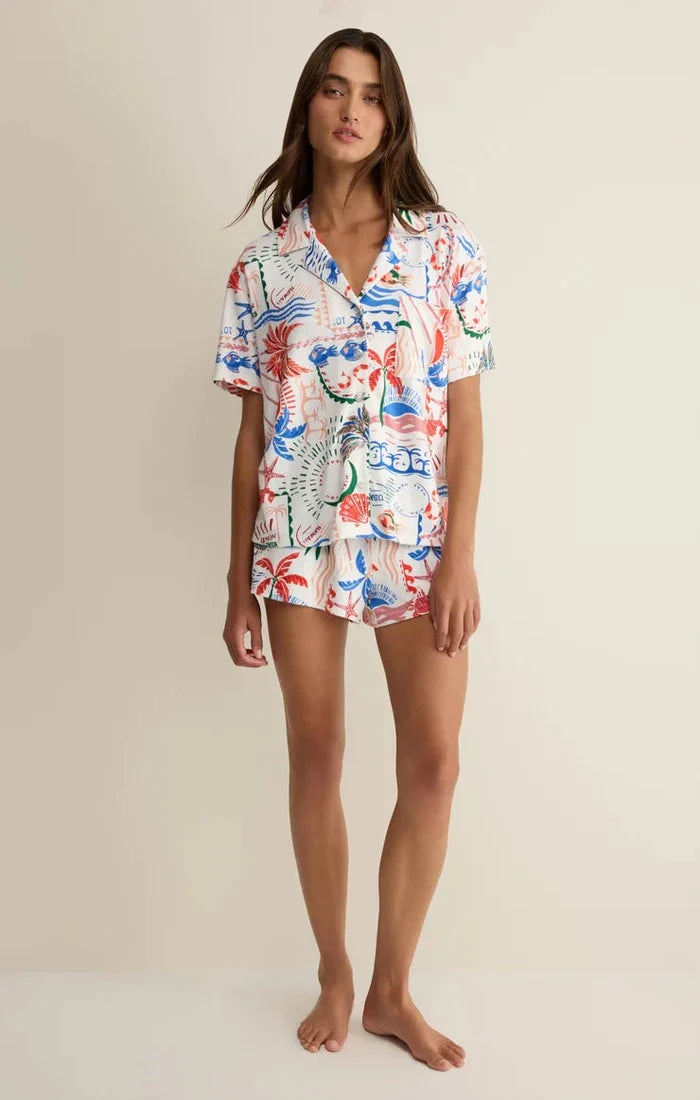 Beach Days Getaway Pj Top-Lounge-Uniquities