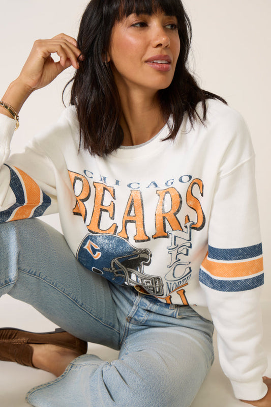 Bears Oversized Stripe Sweatshirt