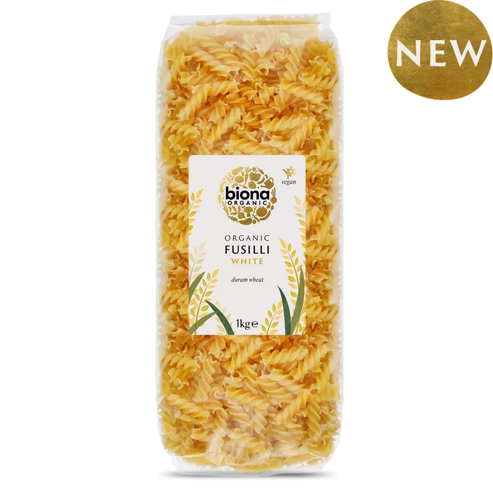 Biona Organic White Fusilli Pasta 1kg