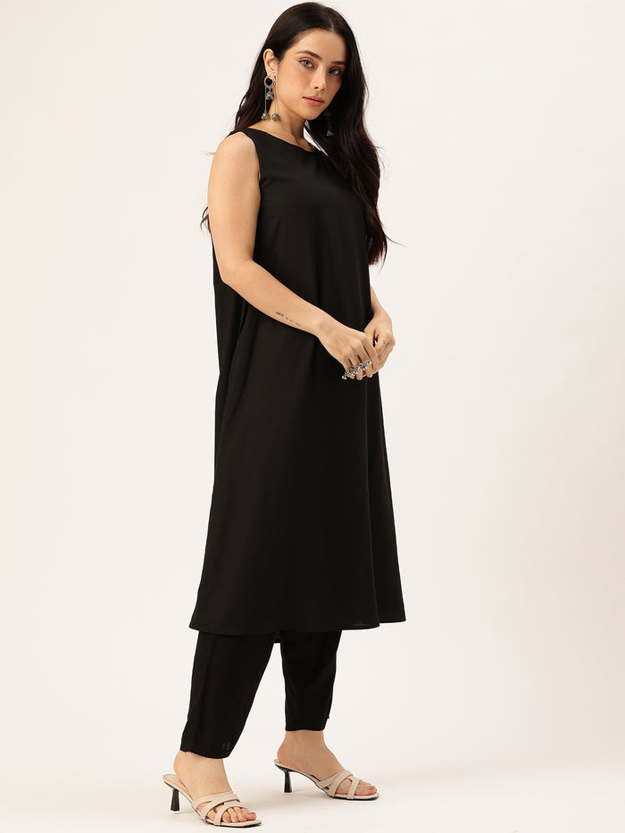 Black Printed Dress, midi dress, dress, women’s western wear, party wear dress, casual wear dress
