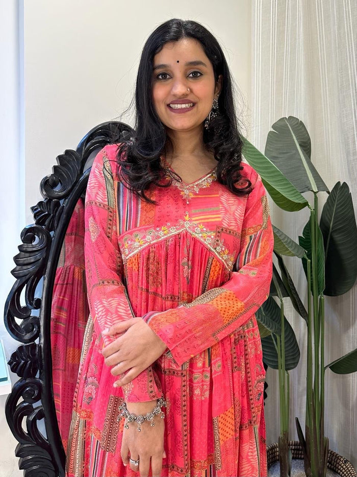 Bright Pink Chinnon Alia Set