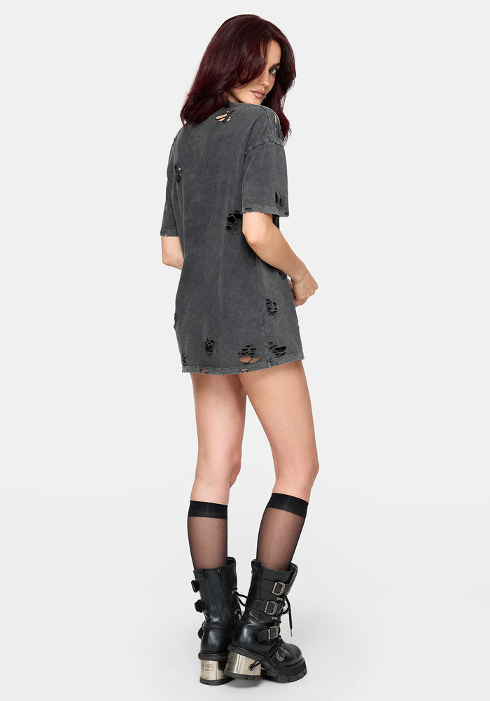 Brooke Distressed Oversized T-Shirt