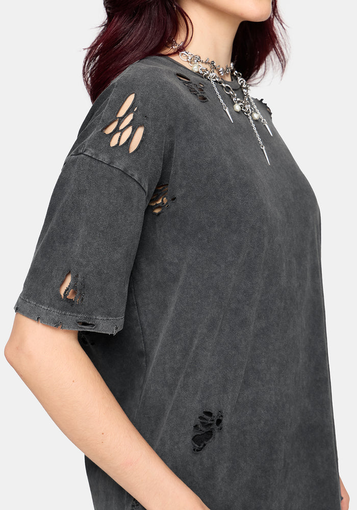 Brooke Distressed Oversized T-Shirt