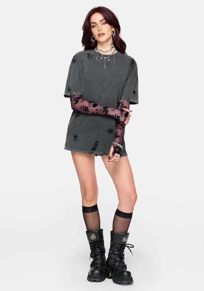 Brooke Distressed Oversized T-Shirt