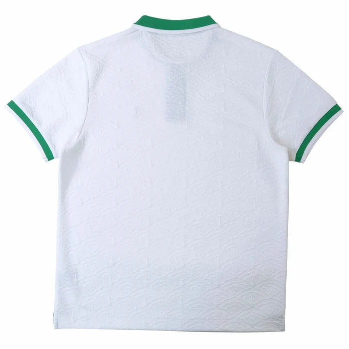 (B&T) MAKOBI "BELLAGIO KNIT" POLO TEE - M384B - WHITE/GREEN