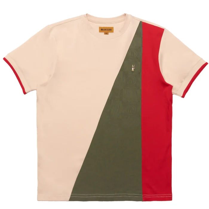 (B&T) MAKOBI "BENINI" T-SHIRT - M348 - OAT