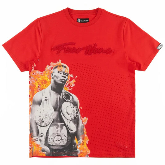 (B&T) MAKOBI "CHAMPIONE" T-SHIRT - M359B - RED