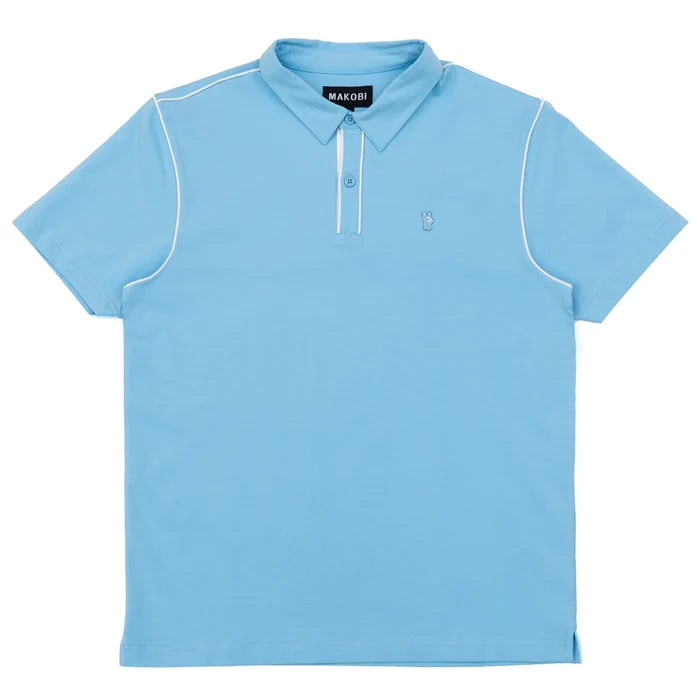 (B&T) MAKOBI RICCI CORE POLO TEE - M344 - LIGHT BLUE
