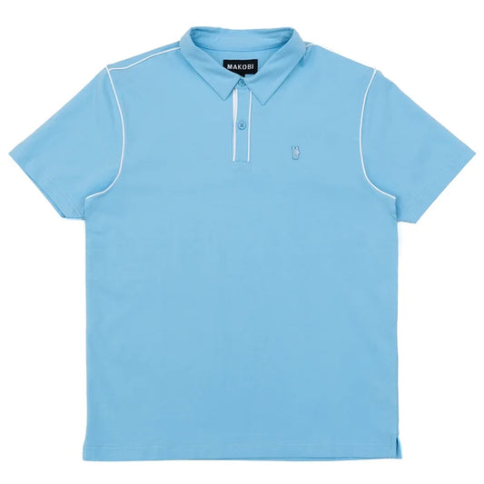 (B&T) MAKOBI RICCI CORE POLO TEE - M344 - LIGHT BLUE