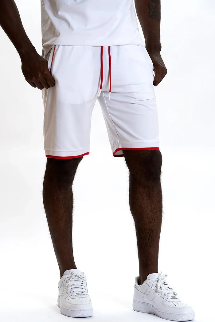 (B&T) MAKOBI "RICCI CORE" SHORT - M601B - WHITE