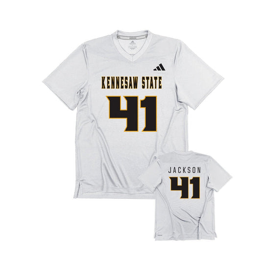 Byron Jackson : adidas Replica Football Jersey - White