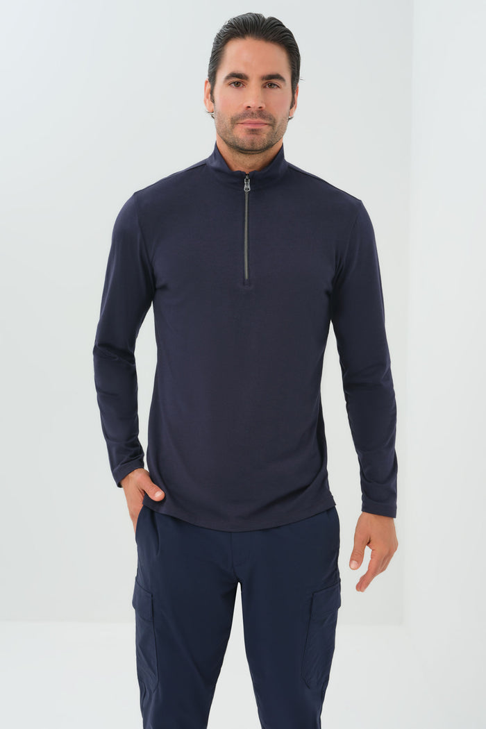 Charlie Zip Pima Top