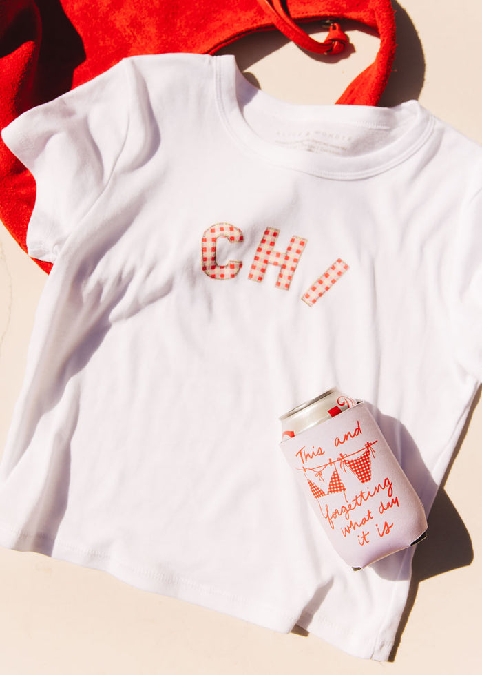 Chi Gingham Baby Tee
