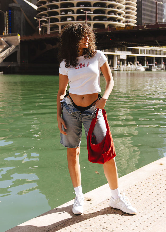 Chi Gingham Baby Tee