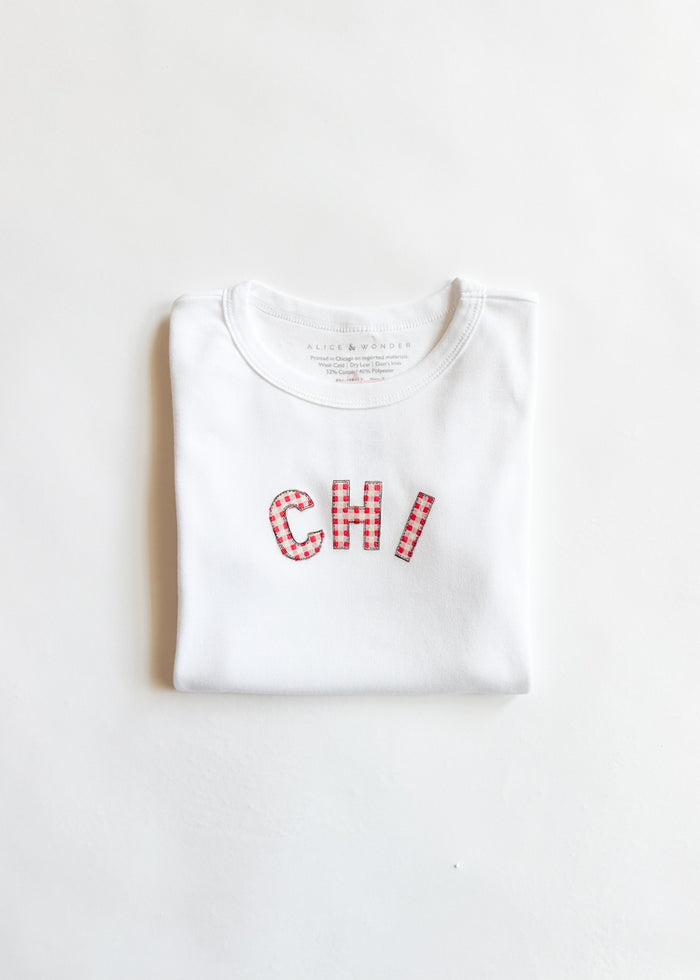 Chi Gingham Baby Tee