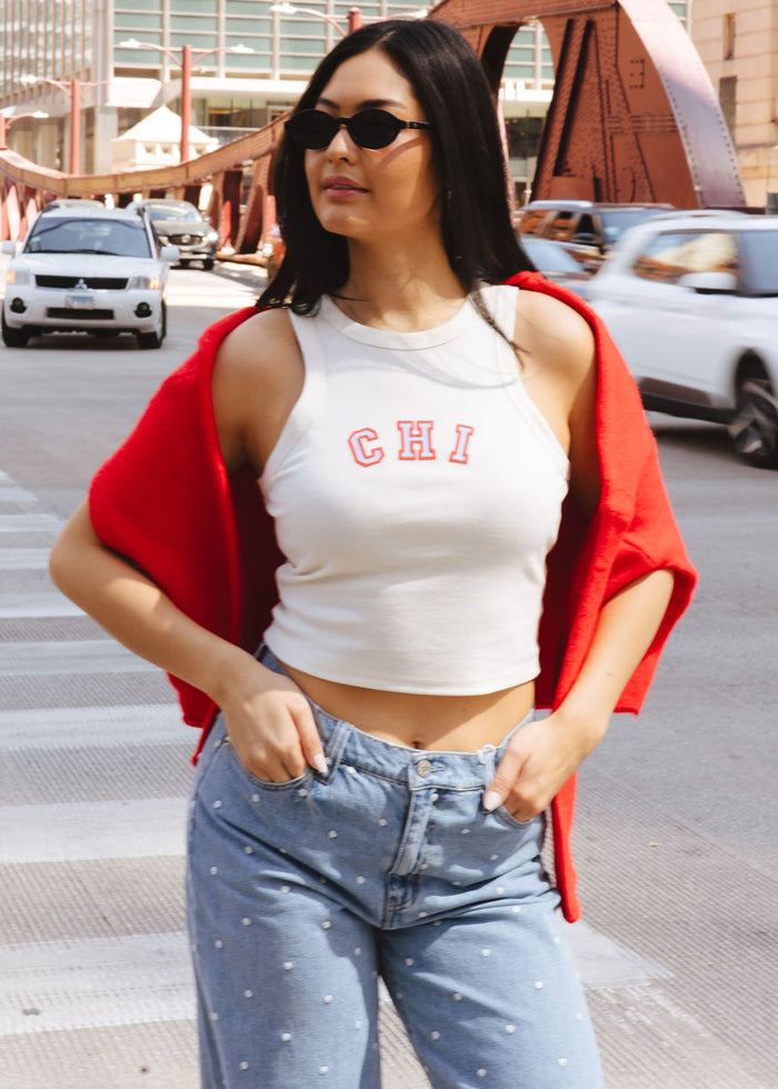 Chi Racer Tank - Natural