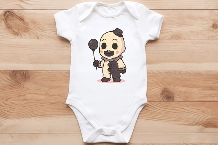 Chibi dark clown baby vest🖤🦔 Claxton Creations GB