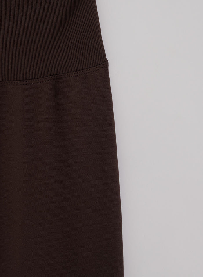 Chocolate Shape Seamless Flare Tights