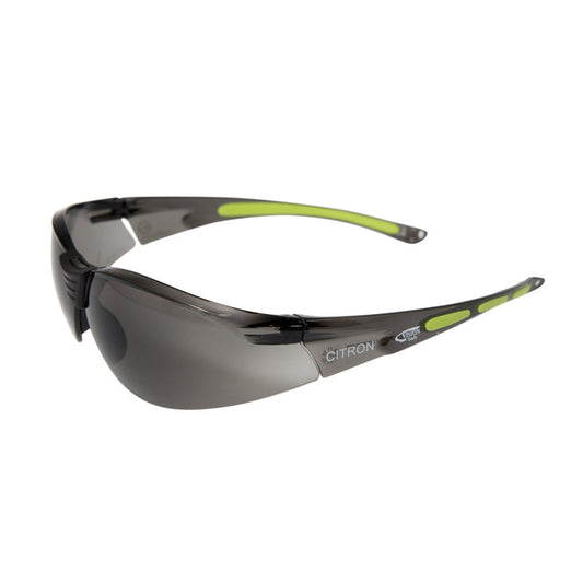 Citron Grey Frame Smoke Lens Safety Glasses