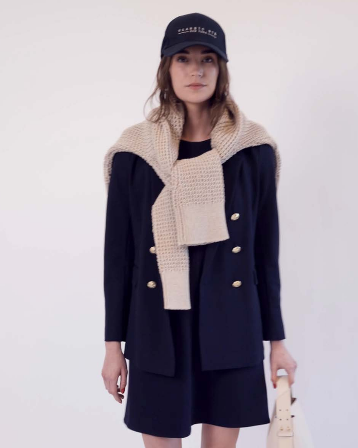 Classic Six Hat in Navy