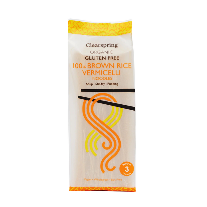Clearspring Organic Gluten Free 100% Brown Rice Vermicelli Noodles 180g