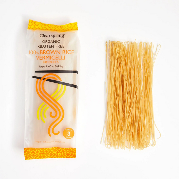 Clearspring Organic Gluten Free 100% Brown Rice Vermicelli Noodles 180g