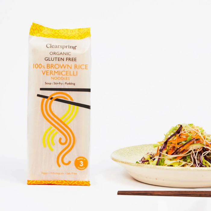 Clearspring Organic Gluten Free 100% Brown Rice Vermicelli Noodles 180g